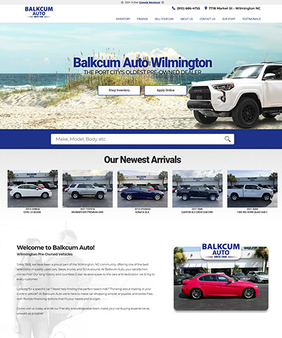 Balkcum Auto - a KGI dealer website