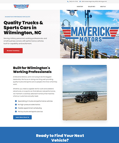 Maverick Motors of Wilmington - a KGI dealer website