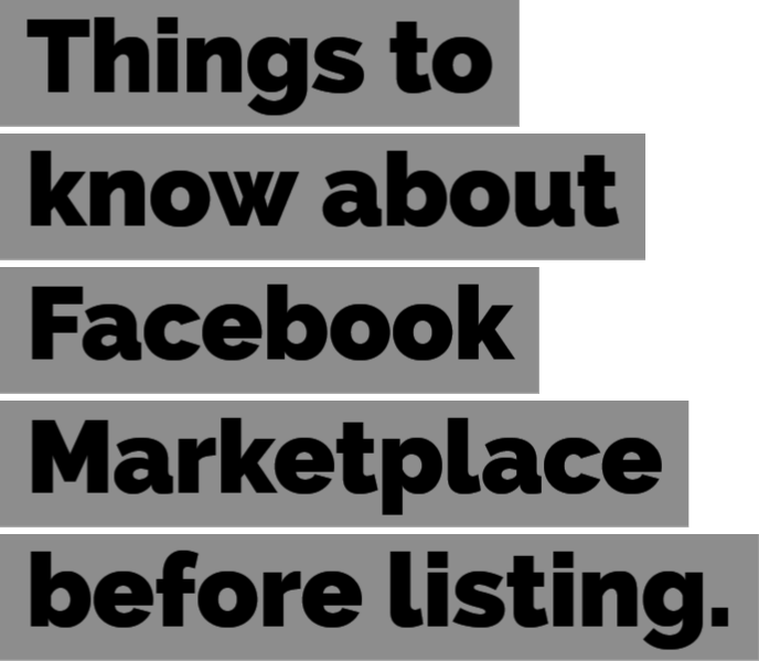 What you need to know about Facebook Marketplace