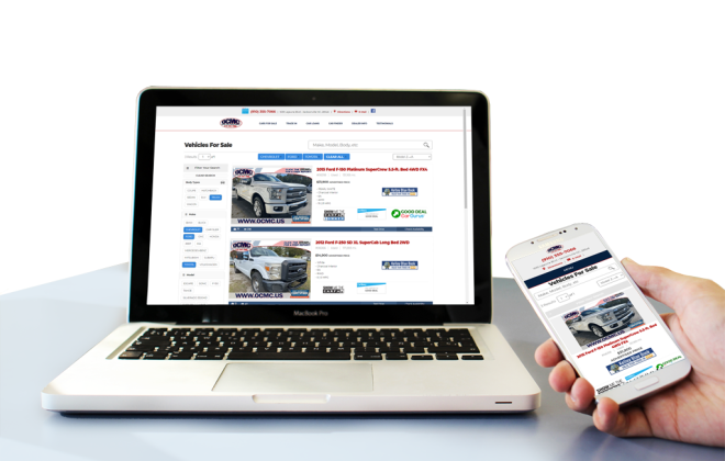 Mobile friendly used car website